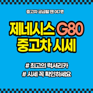 제네시스 G80 중고차